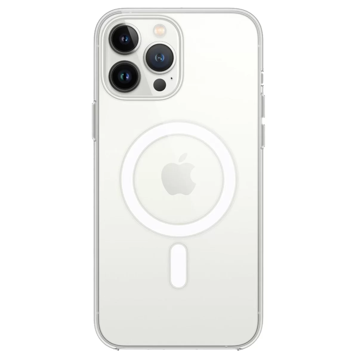 Newface Apple iPhone 14 Pro Kılıf Magneticsafe Şeffaf Silikon - Şeffaf
