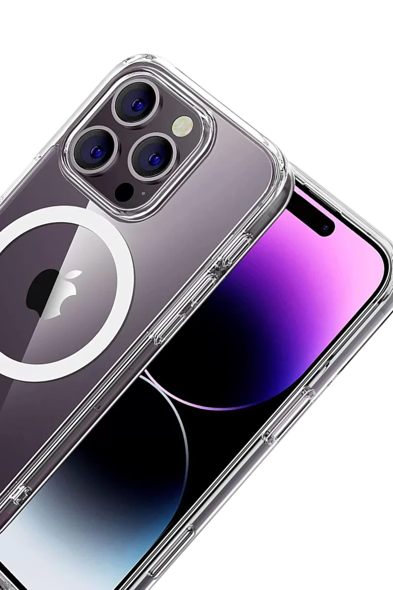 Newface Apple iPhone 16 Pro Max Combo Sert Şeffaf Magsafe Kapak - Şeffaf