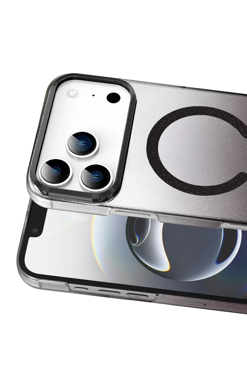 Newface Apple iPhone 17 Pro Glossy Magsafe Kapak - Siyah
