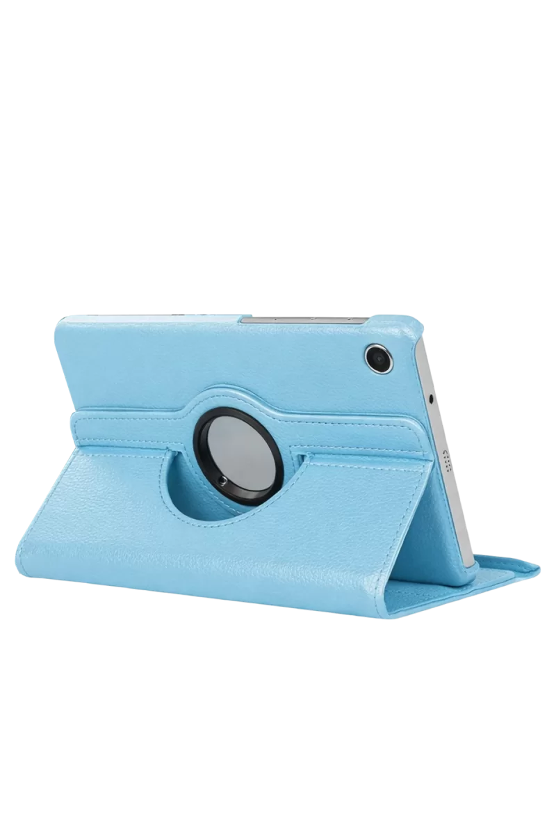 Newface Samsung Galaxy Tab A11 360 Tablet Deri Kılıf - Turkuaz