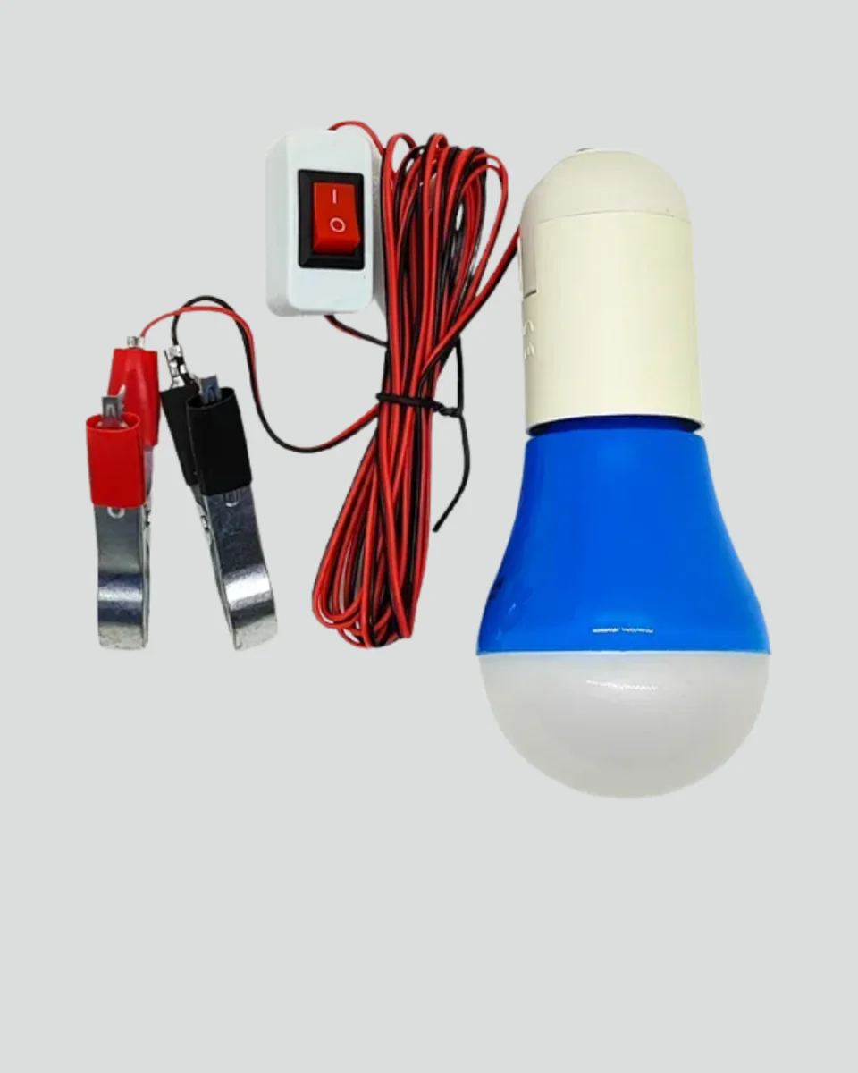 Aküden Çalışan 12V LED Ampul Taşınabilir Kullanım