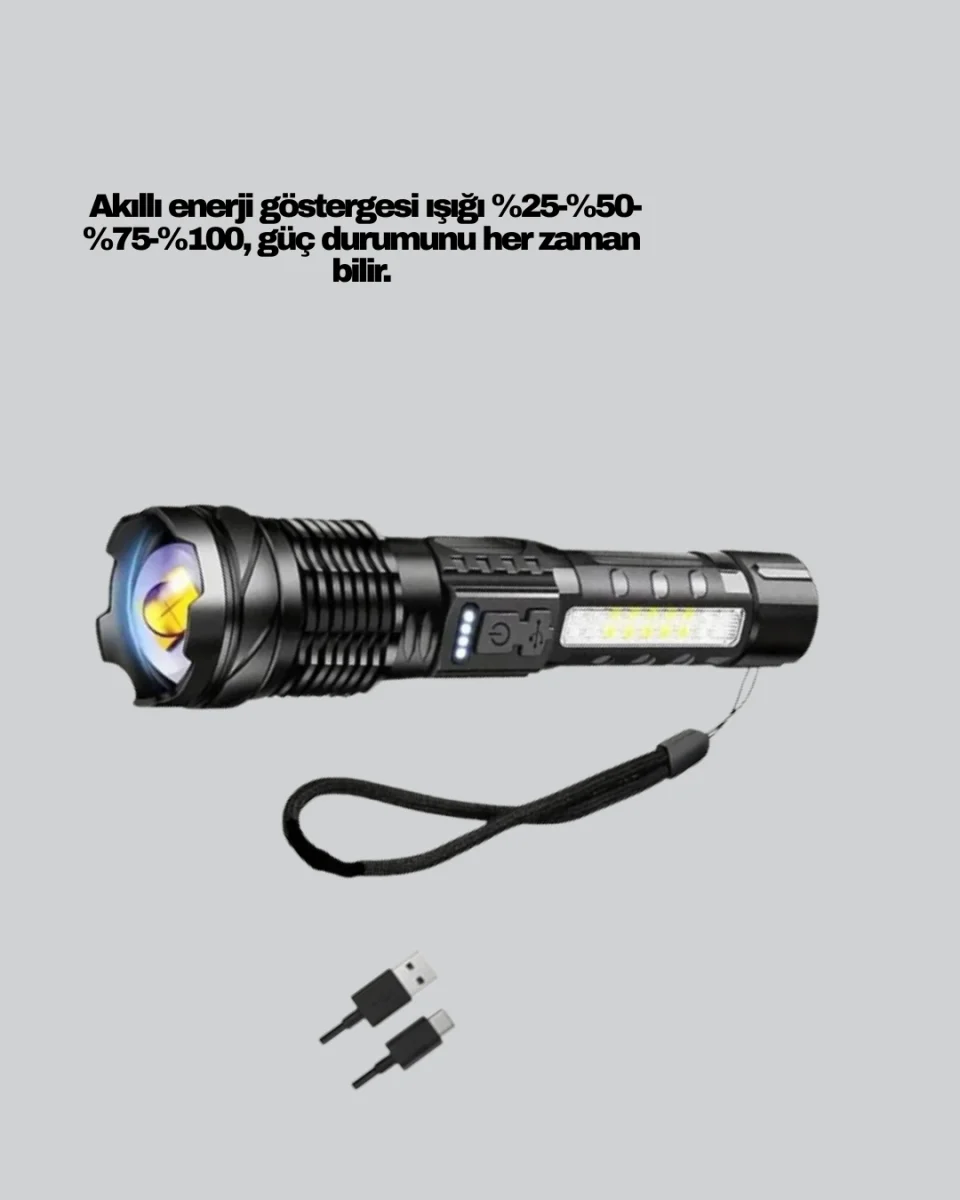 Outdoor ve Acil Durum İçin Güçlü LED El Feneri
