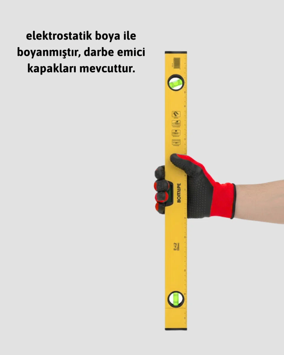 Dayanıklı Plastik Gövdeli 600 mm Su Terazisi