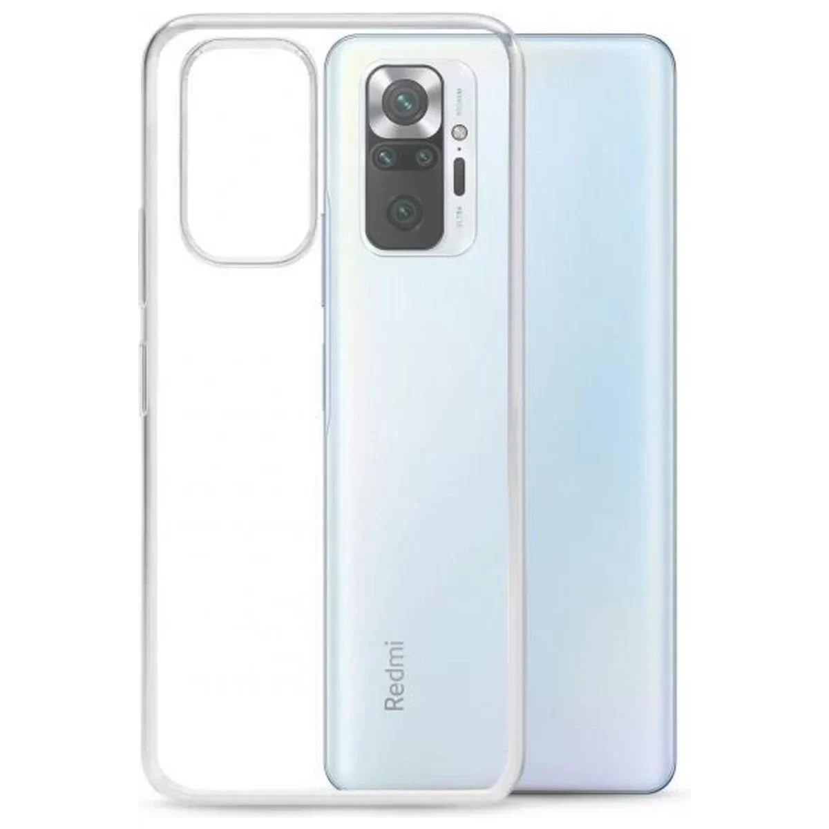 Newface Xiaomi Redmi Note 10 Kılıf Lüx Şeffaf Silikon