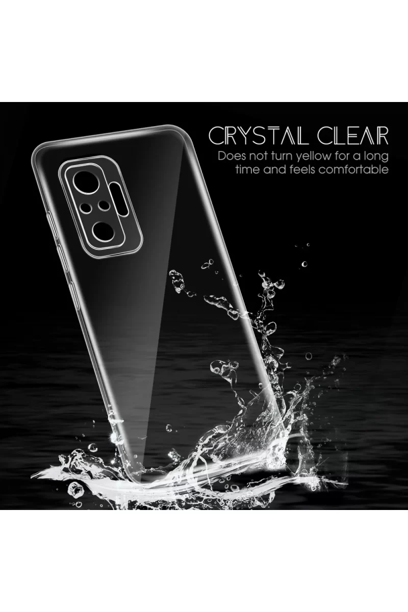Newface Xiaomi Redmi Note 10 Pro Kılıf Lüx Şeffaf Silikon