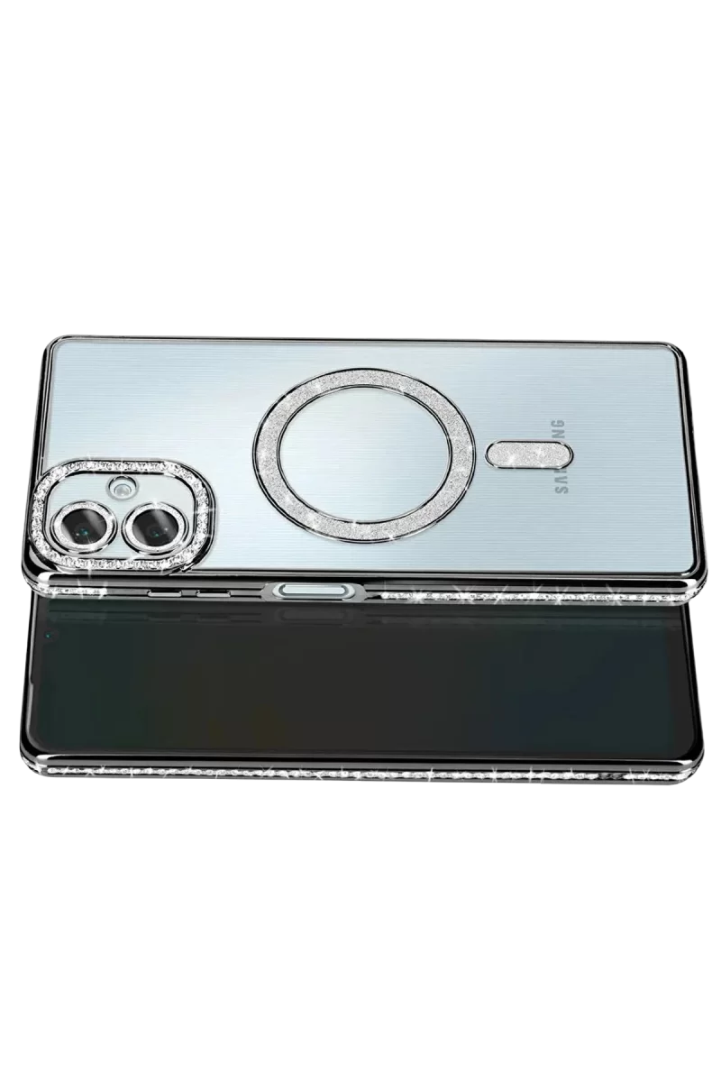 Newface Samsung Galaxy A07 4G Joke Simli Magneticsafe Kılıf - Siyah