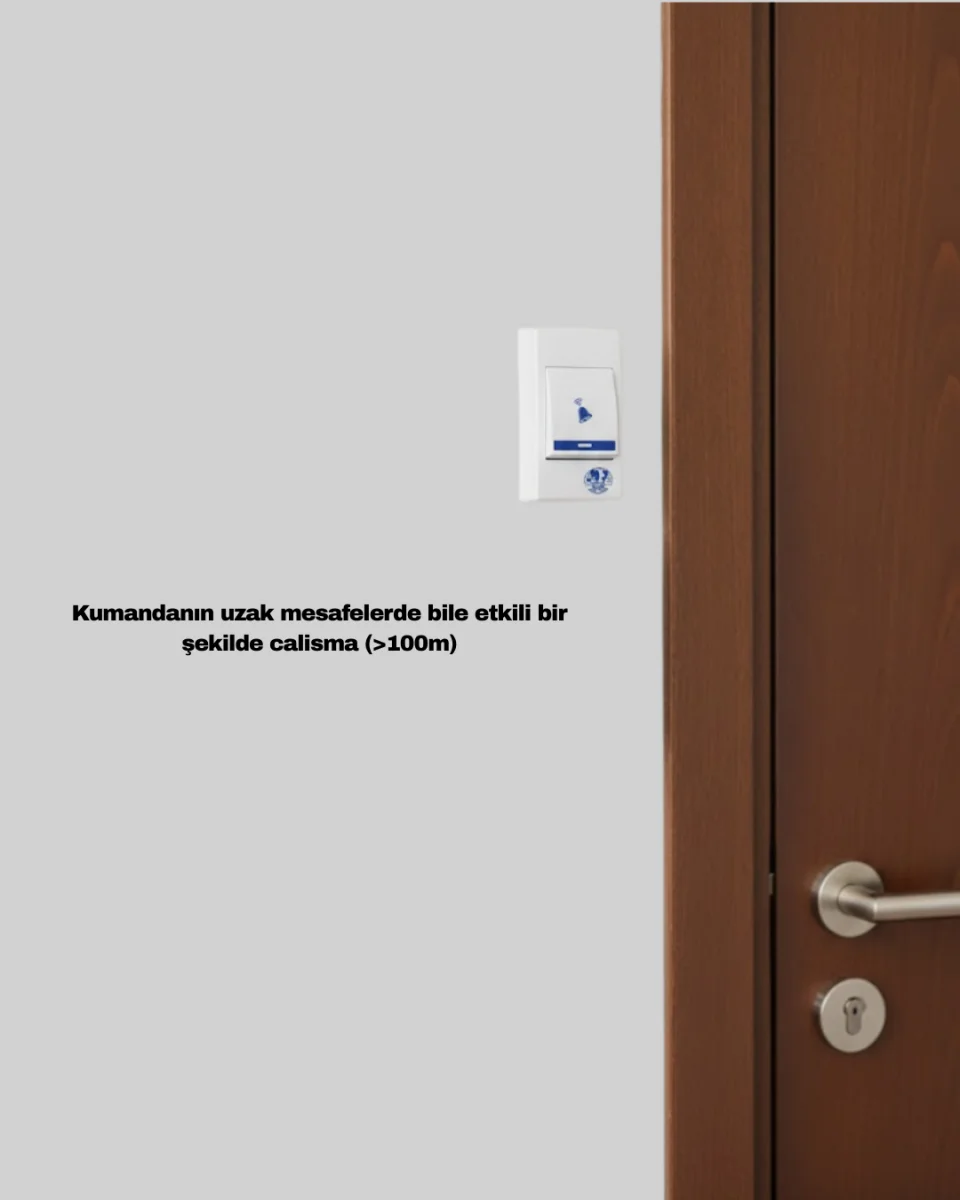 Kolay Kullanımlı Kablosuz Kapı Zili Şık ve Sade Tasarım