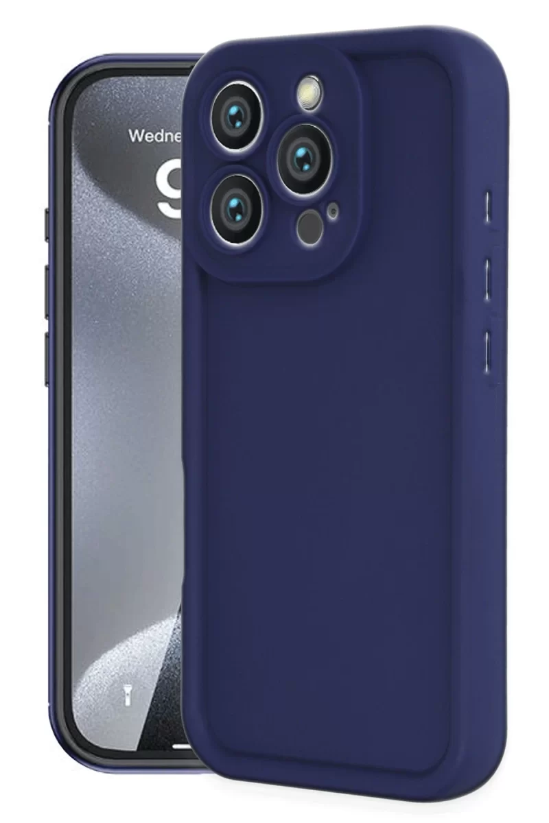 Newface Apple iPhone 16 Pro Max Kılıf Viera Silikon - Lacivert