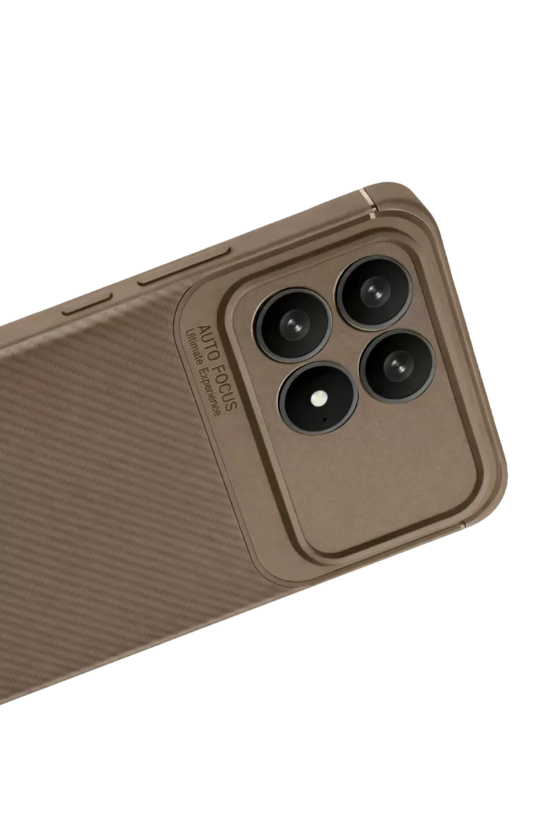 Newface Xiaomi Poco F8 Pro Auto Focus Karbon Kapak - Kahverengi