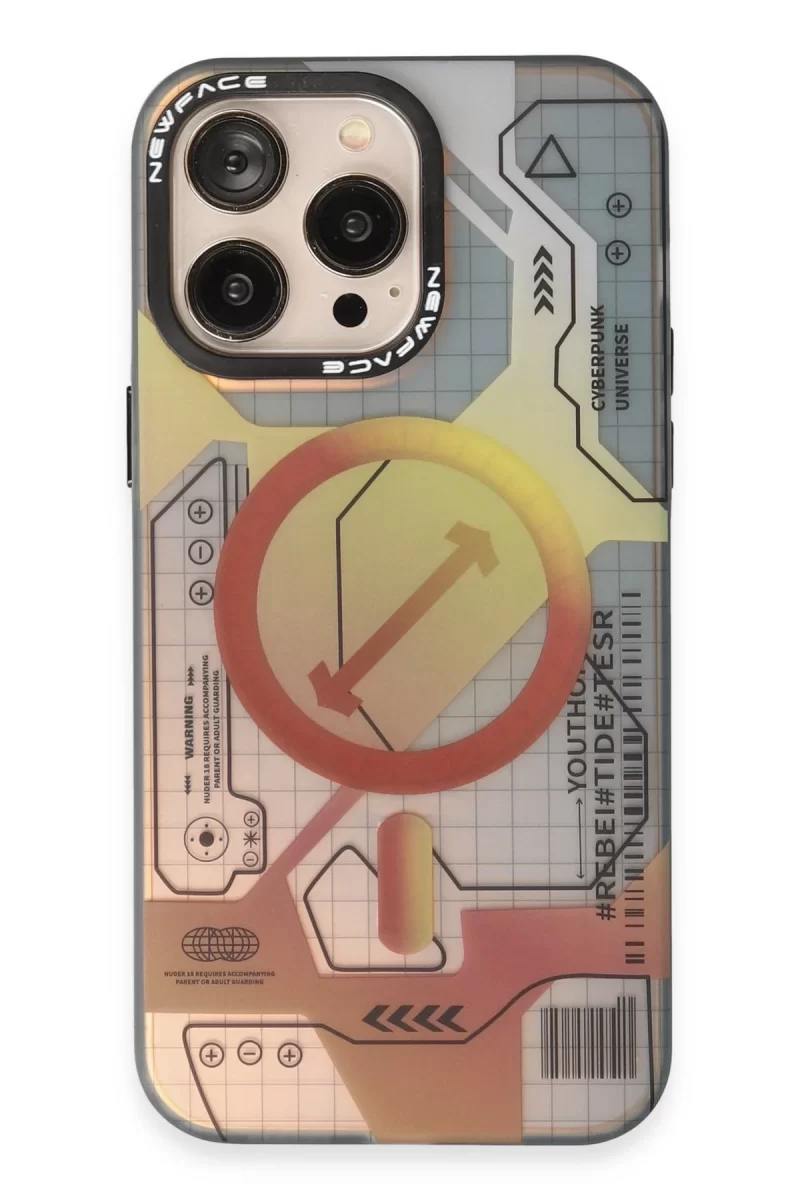 Newface Apple iPhone 13 Pro Max Kılıf Venüs Magneticsafe Desenli Kapak - Venüs - 6