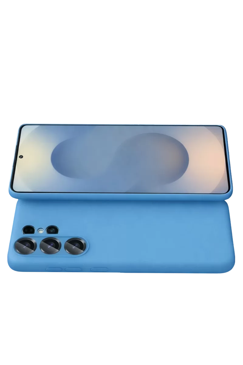 Newface Samsung Galaxy S26 Ultra Nano içi Kadife Silikon - Mavi