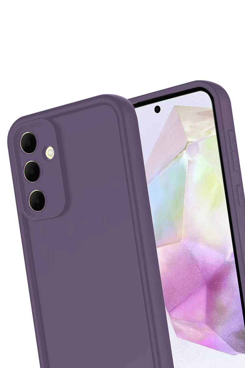 Newface Samsung Galaxy A16 5G Kılıf Viera Silikon - Mürdüm