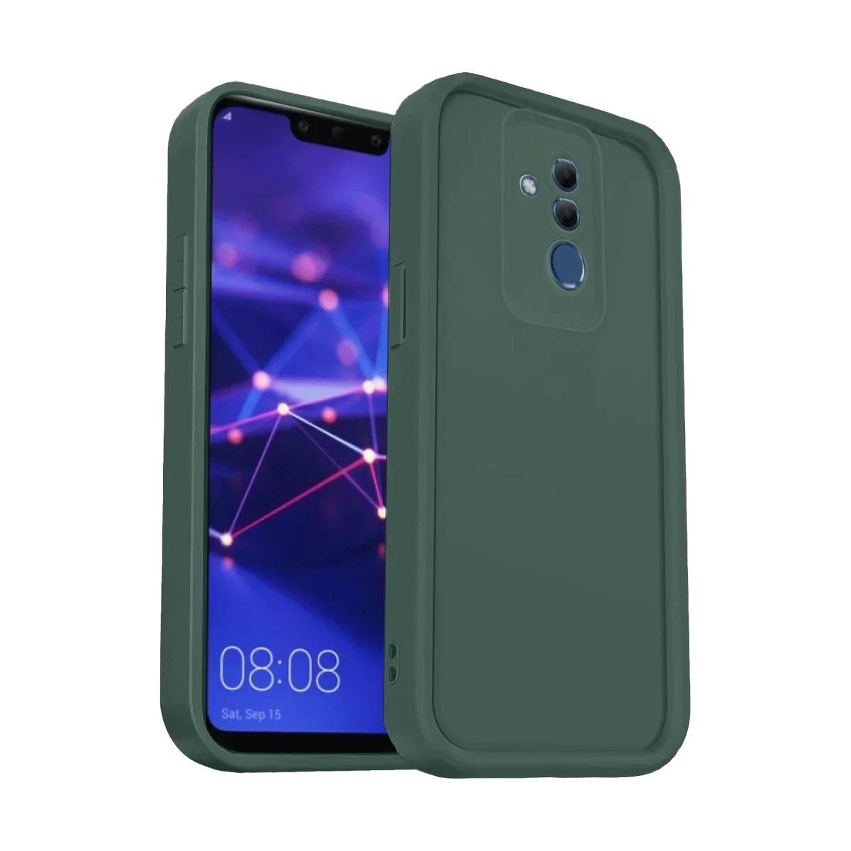 Newface Huawei Mate 20 Lite Kılıf Viera Silikon - Koyu Yeşil