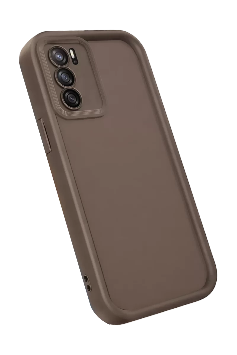 Newface Oppo A16 Kılıf Viera Silikon - Kahverengi