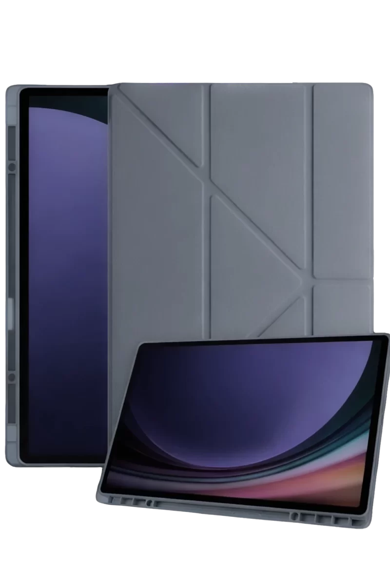 Newface Samsung Galaxy Tab A11 Plus Kalemlikli Mars Tablet Kılıfı - Koyu Gri