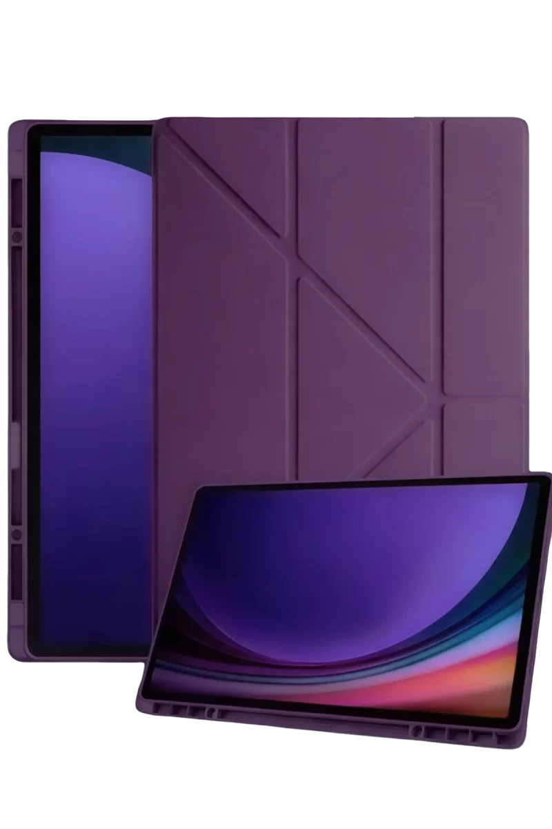 Newface Samsung Galaxy Tab A11 Kalemlikli Mars Tablet Kılıfı - Mürdüm