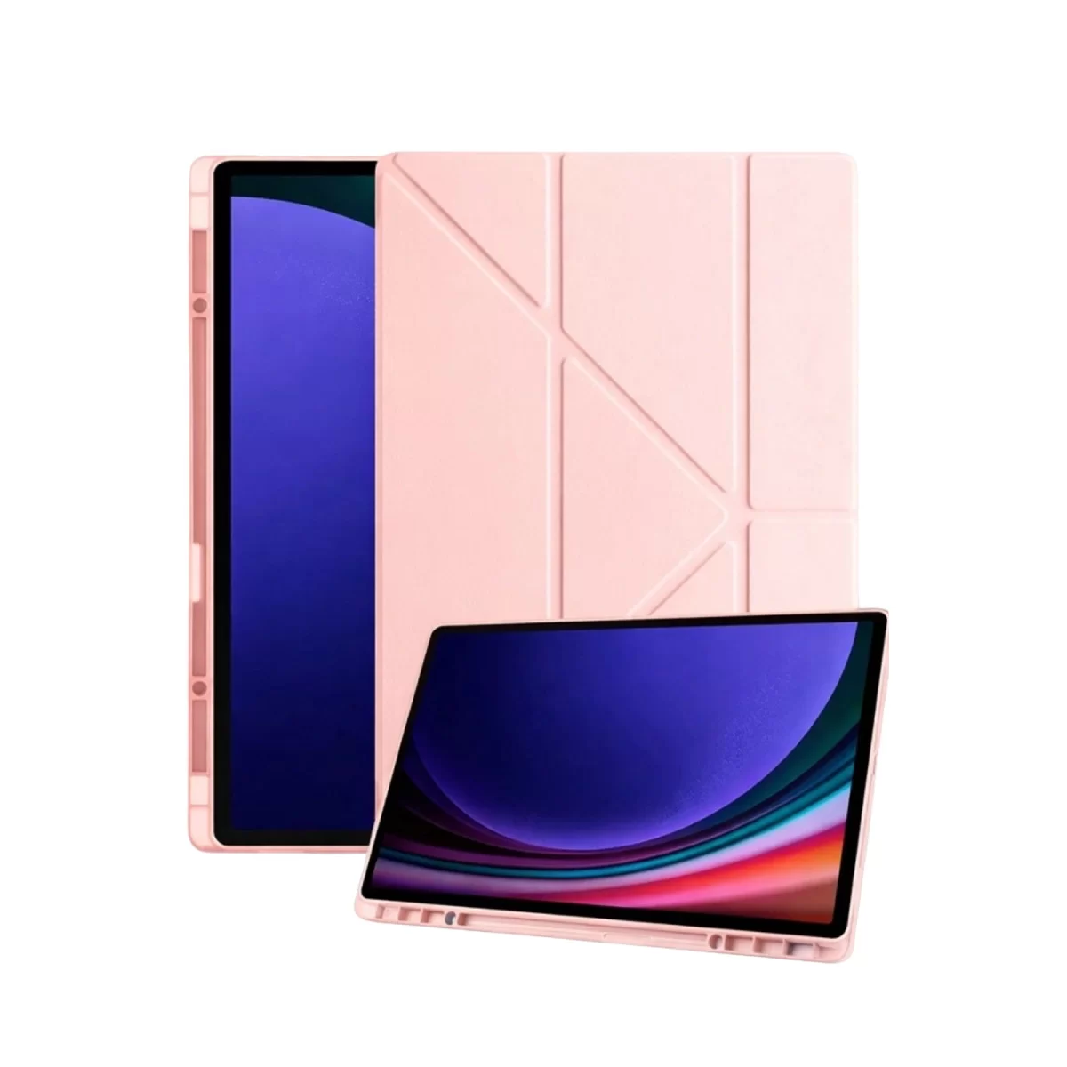 Newface Samsung Galaxy Tab A11 Kalemlikli Mars Tablet Kılıfı - Rose Gold