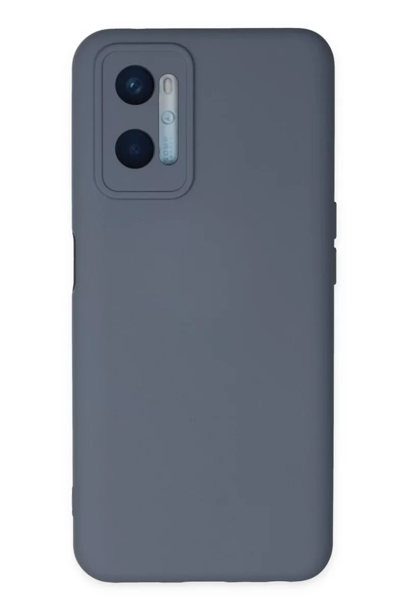 Newface Oppo A96 Kılıf Nano içi Kadife Silikon - Gri