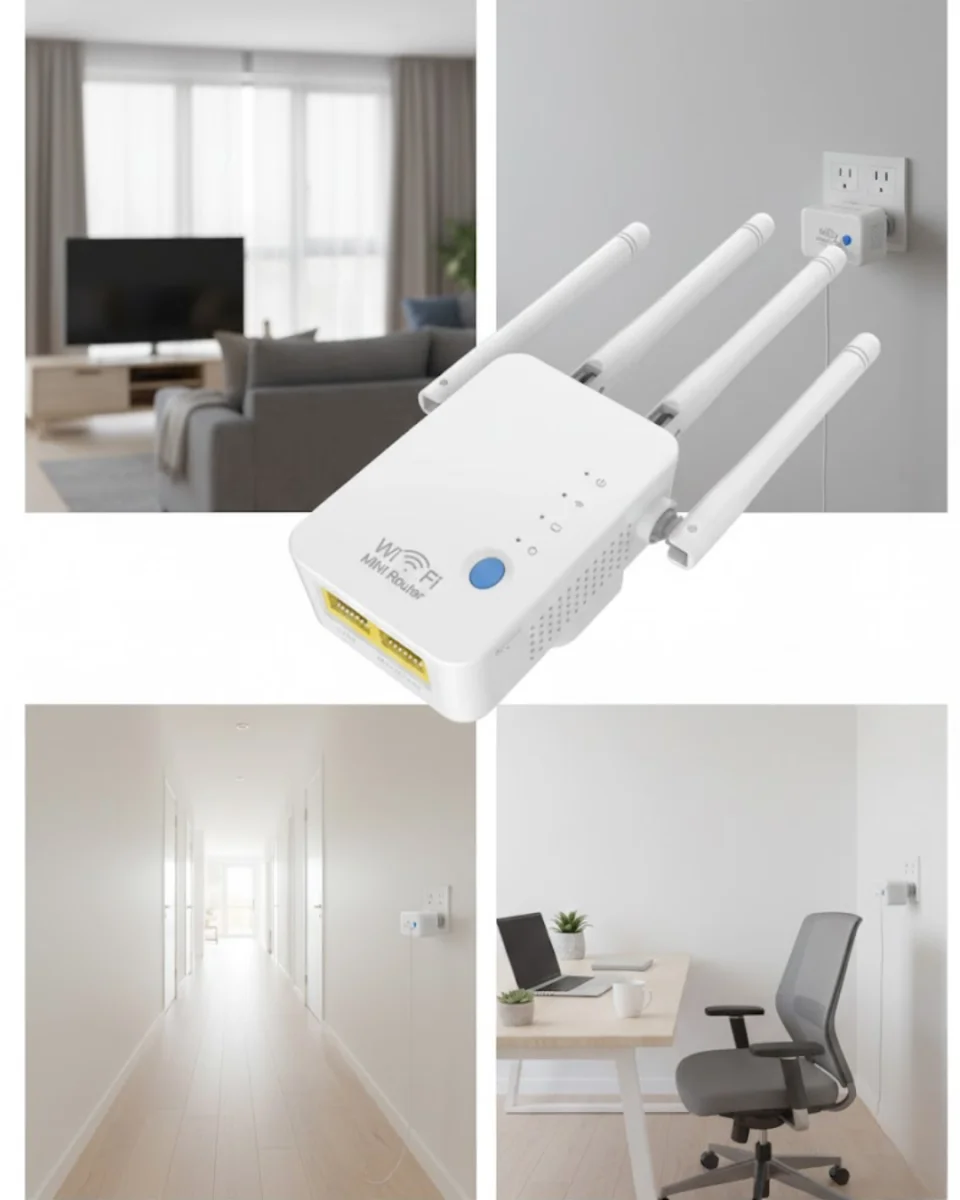Kablosuz WiFi Tekrarlayıcı 300Mbps