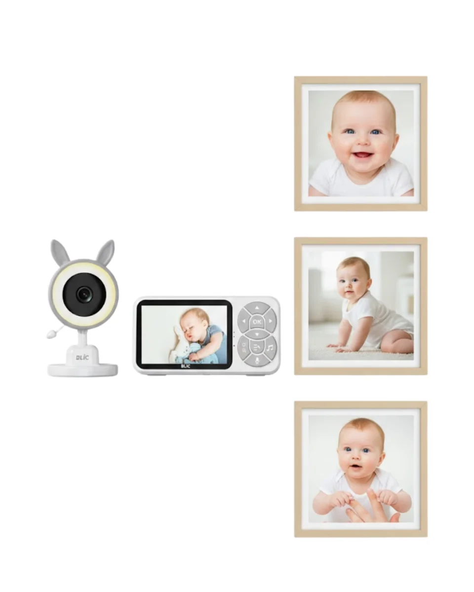 Karşılıklı Sesli Bebek Kamerası 4x Zoom Sıcaklık Sensörlü