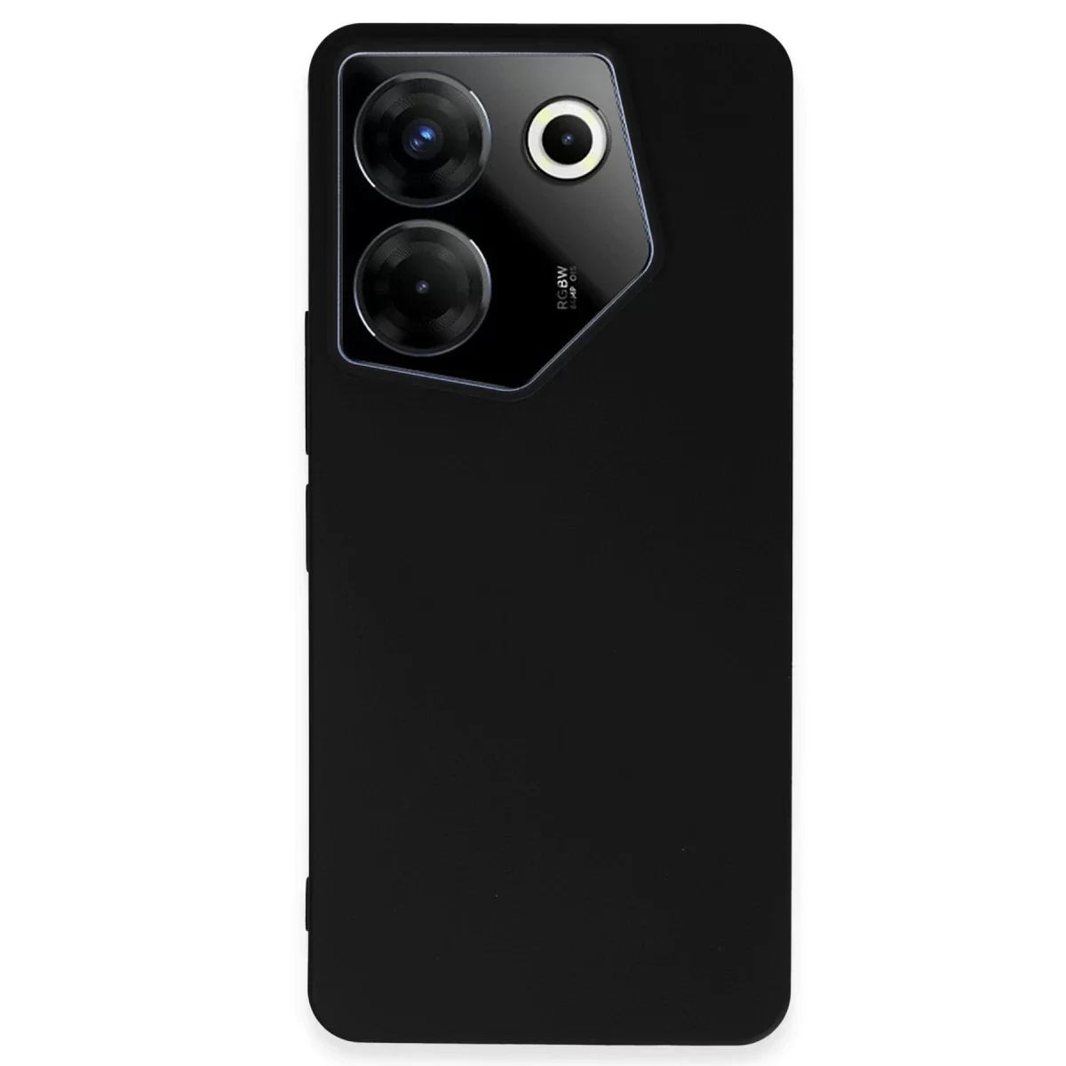 Newface Tecno Camon 20 Pro 5G Kılıf First Silikon - Siyah