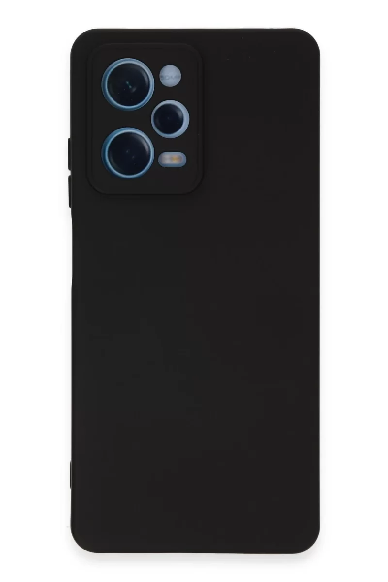 Newface Xiaomi Redmi Note 12 Pro 5G Kılıf Nano içi Kadife Silikon - Siyah