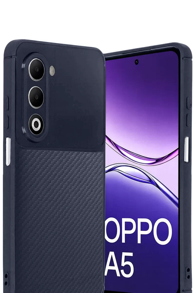 Newface Oppo A5 4G Auto Focus Karbon Kapak - Lacivert