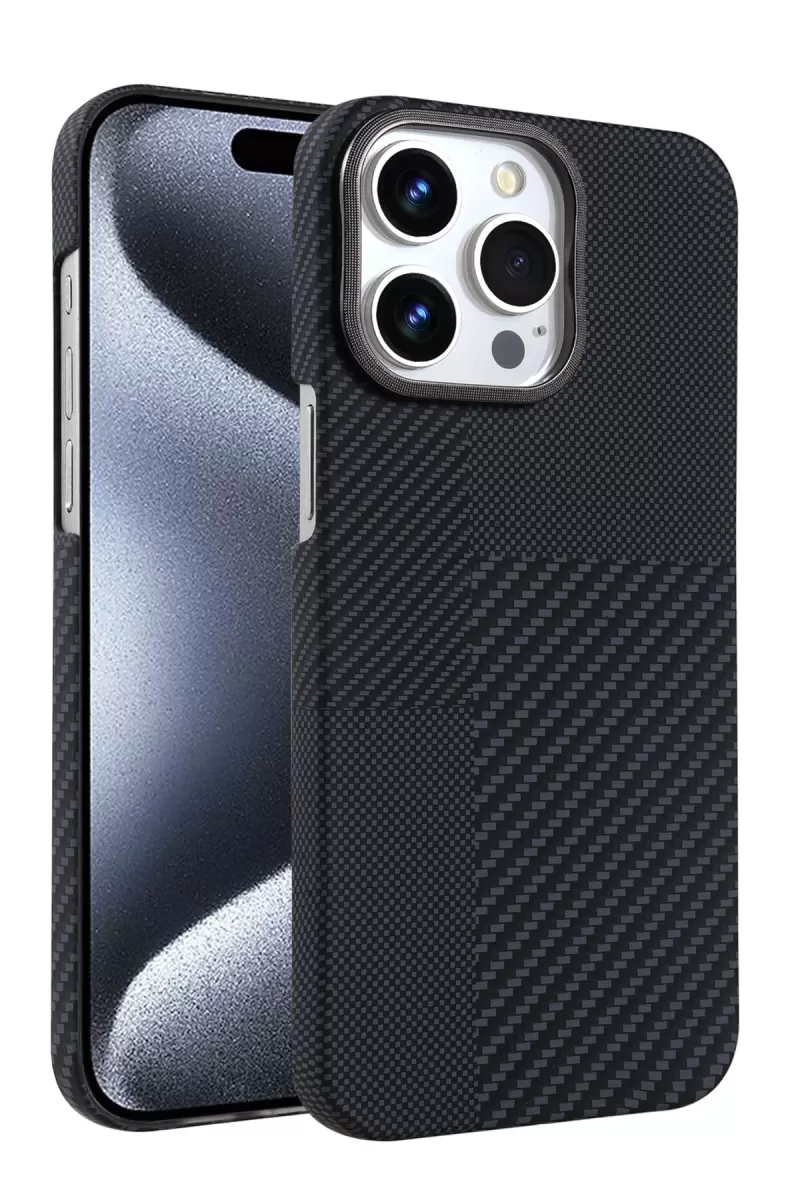 Newface Apple iPhone 15 Pro Max Vega Magsafe Kapak - Siyah