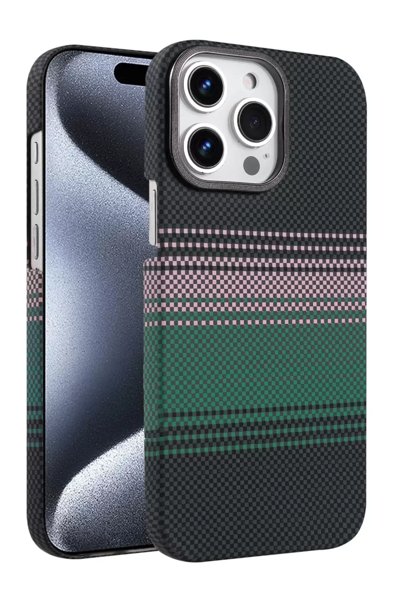 Newface Apple iPhone 15 Pro Max Vega Magsafe Kapak - Yeşil
