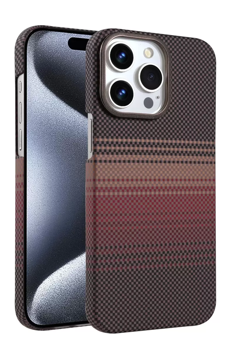 Newface Apple iPhone 15 Pro Max Vega Magsafe Kapak - Çöl Titanyum