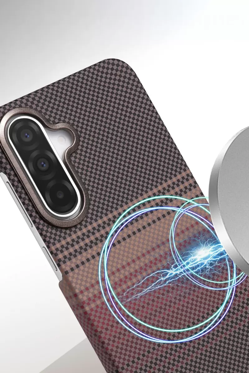Newface Samsung Galaxy A56 Vega Magsafe Kapak - Çöl Titanyum