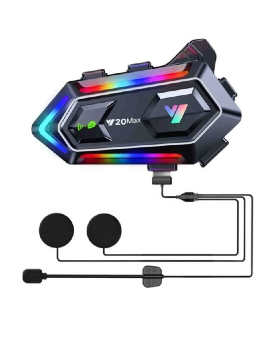 Çift Telefon Destekli Motosiklet Kask Bluetooth Kulaklık