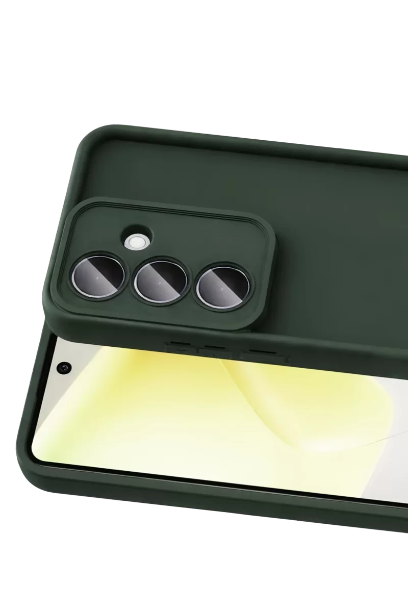Newface Samsung Galaxy A37 5G Viera Silikon - Koyu Yeşil