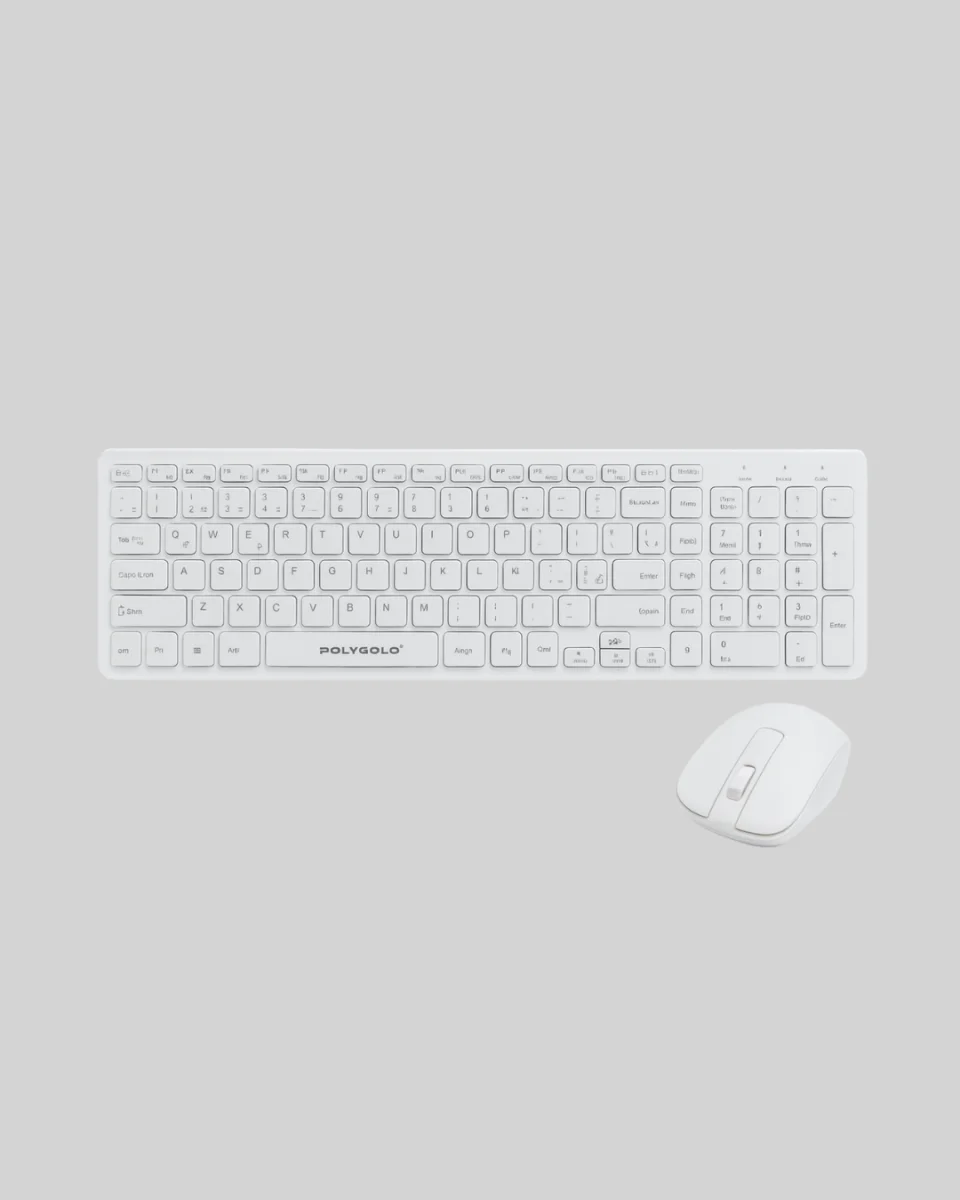 USB Alıcılı Kablosuz Klavye Mouse - Geniş Uyumluluk, Sessiz Tuşlar