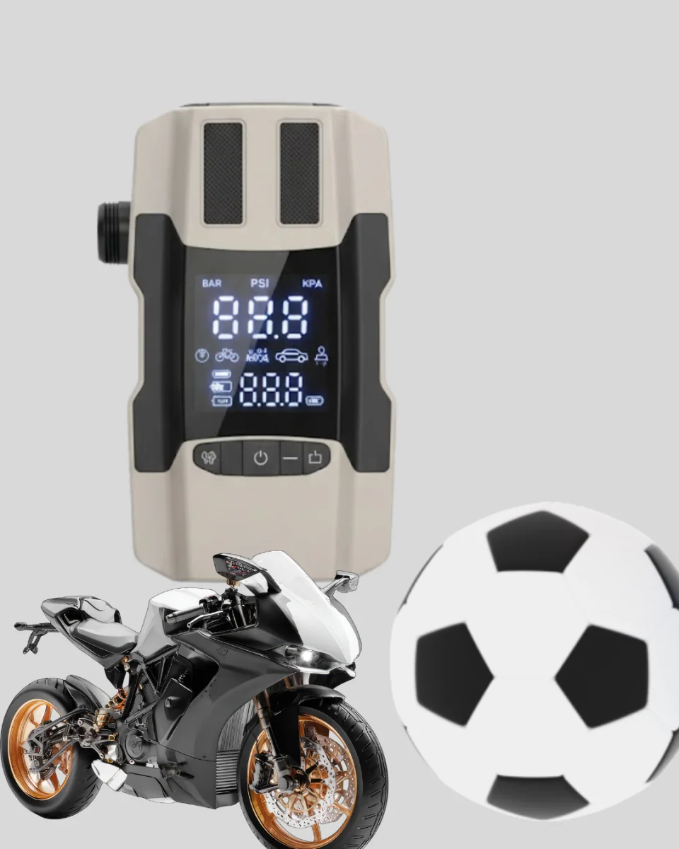 12.000 mAh Akü Takviye Powerbank Dahili Hava Dijital Ekranlı
