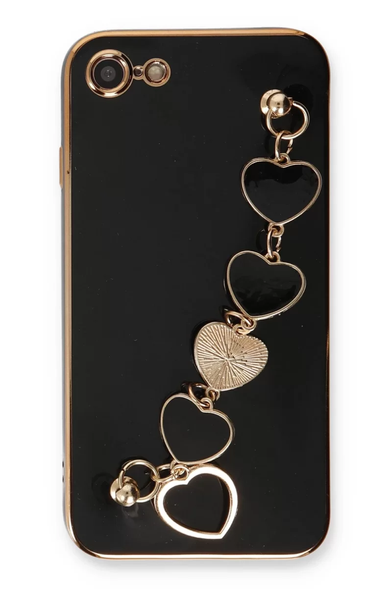 Newface Apple iPhone 7 Kılıf Esila Silikon - Siyah