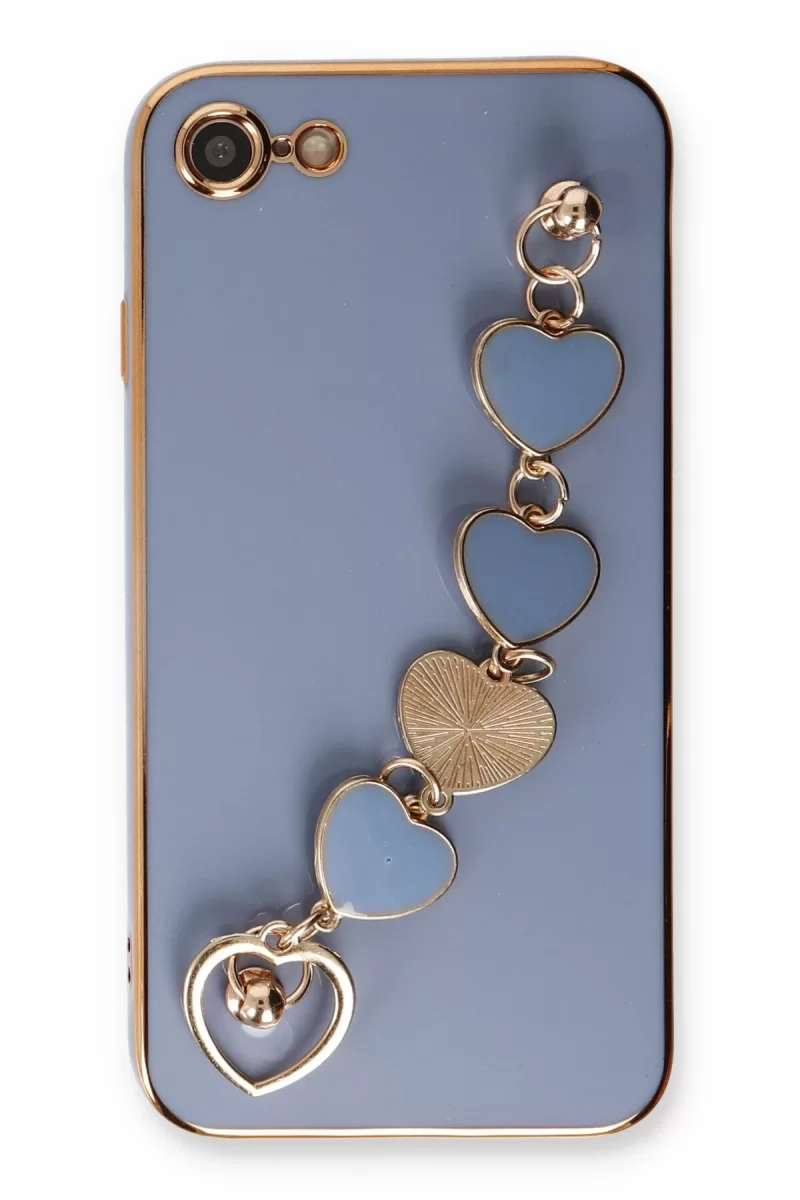 Newface Apple iPhone 7 Kılıf Esila Silikon - Gri