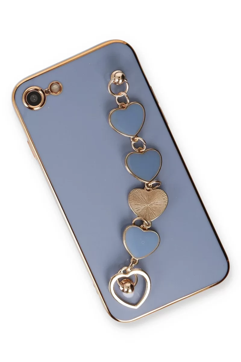 Newface Apple iPhone 7 Kılıf Esila Silikon - Gri