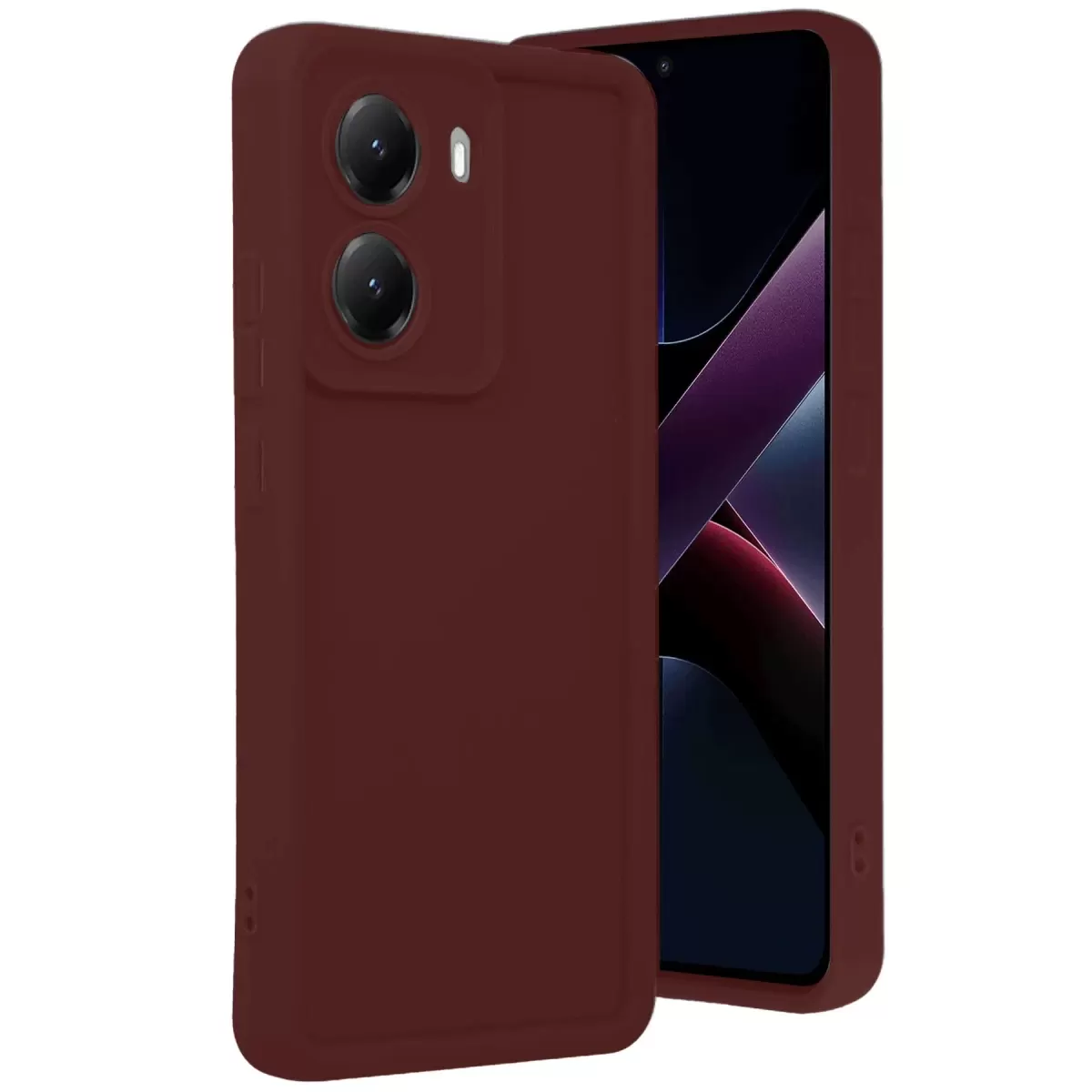 Newface Xiaomi Poco X7 Pro Viera Silikon - Bordo