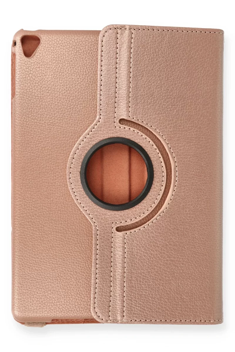 Newface Apple iPad 9.7 (2018) Kılıf 360 Tablet Deri Kılıf - Rose Gold