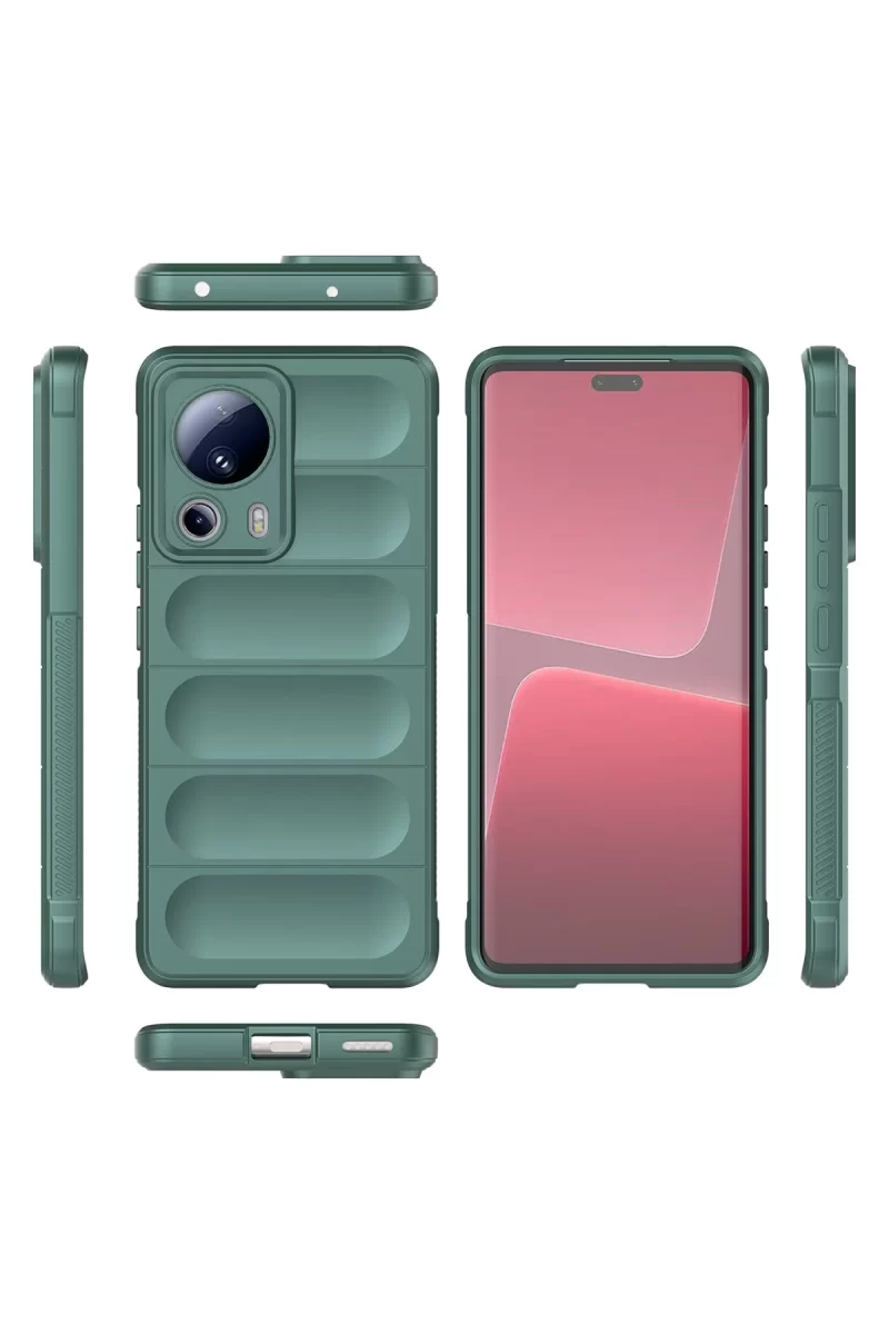 Newface Xiaomi Mi 13 Lite Kılıf Optimum Silikon - Koyu Yeşil