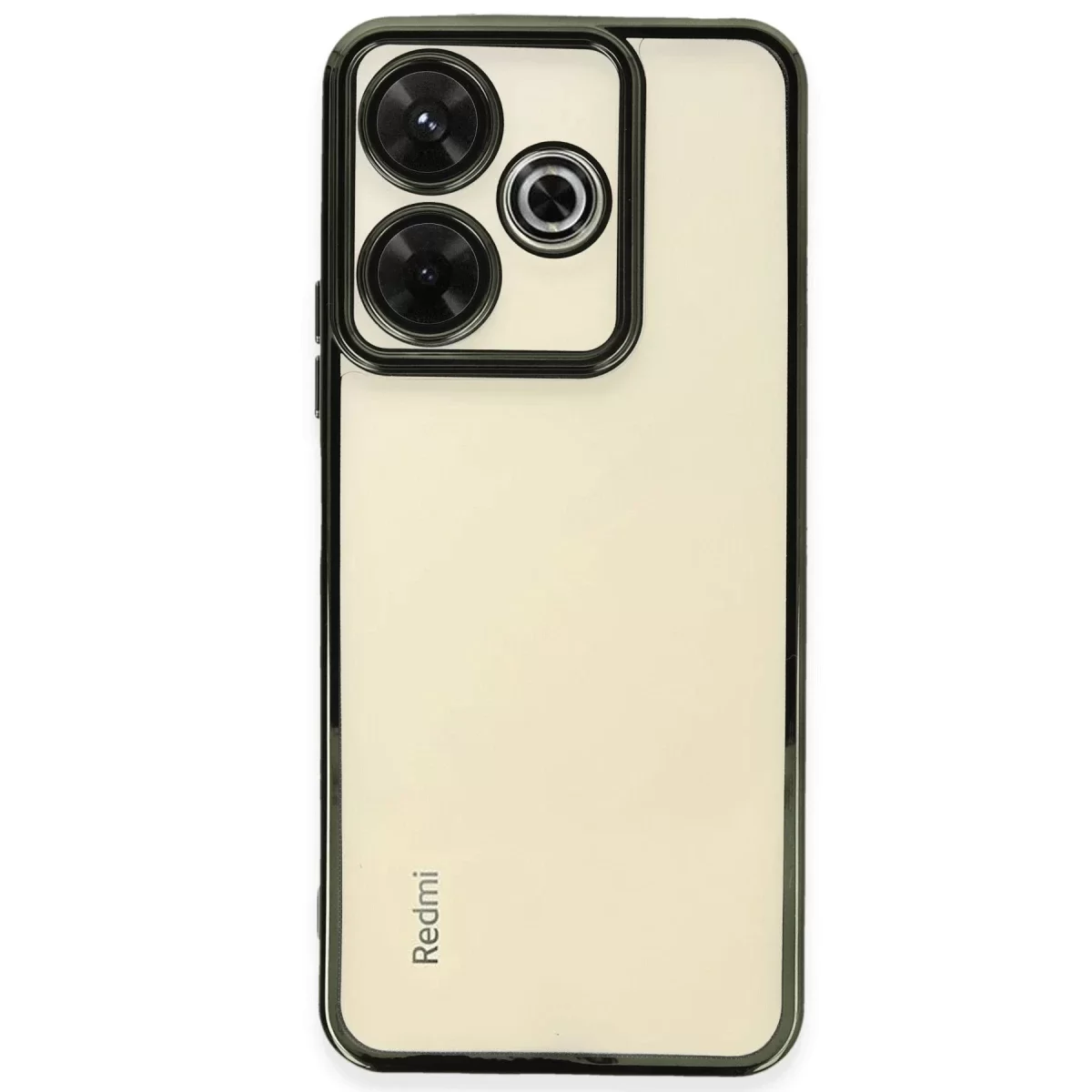 Newface Xiaomi Redmi 13 4G Kılıf Razer Lensli Silikon - Yeşil