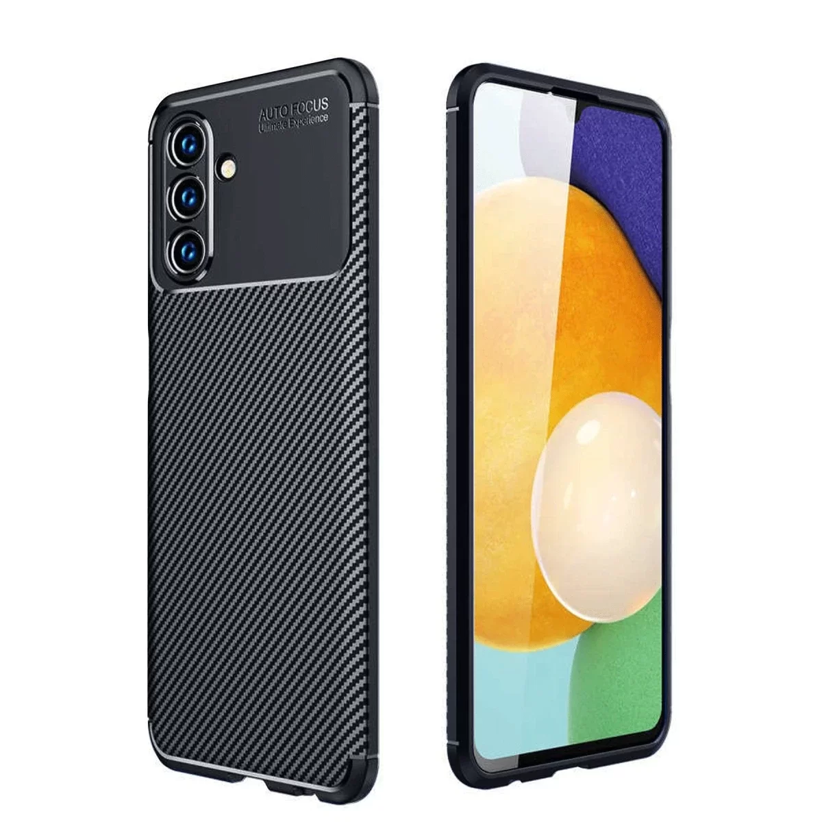Newface Samsung Galaxy A36 Kılıf Auto Focus Karbon Kapak - Siyah