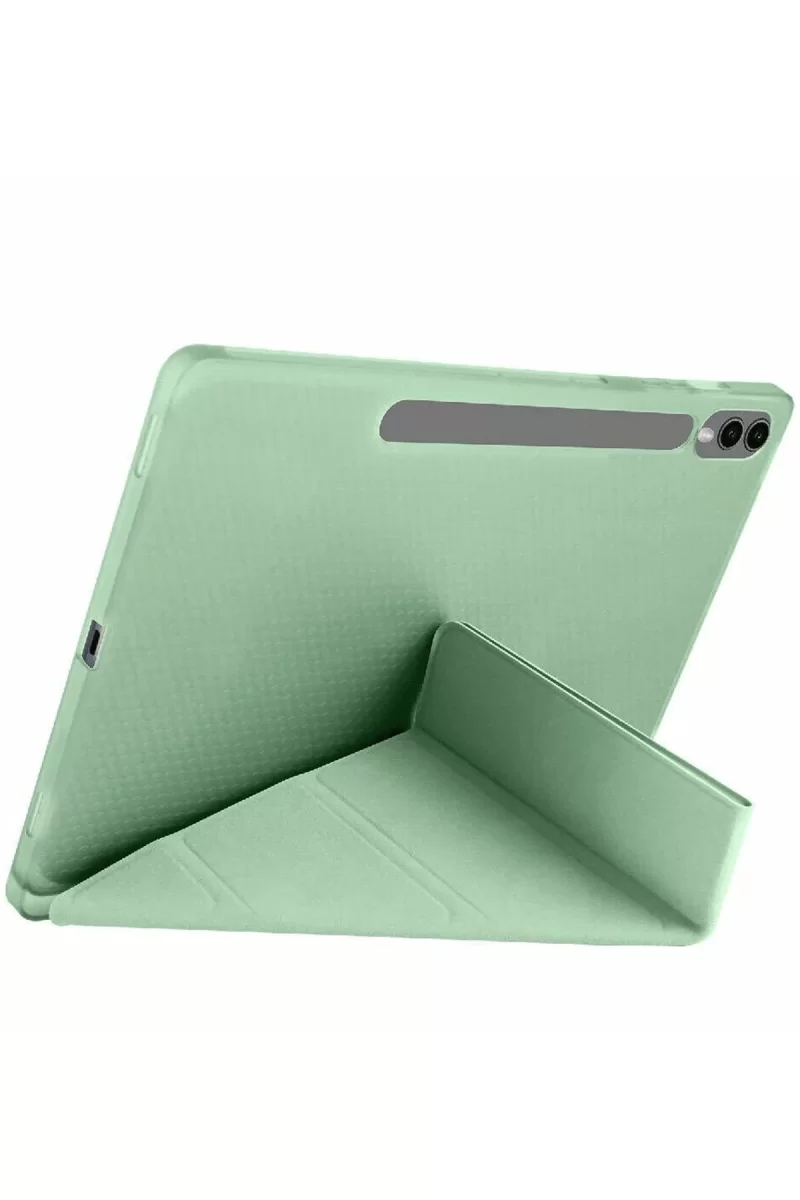 Newface Samsung Galaxy X510 Tab S9 FE 11 Kılıf Kalemlikli Mars Tablet Kılıfı - Açık Yeşil