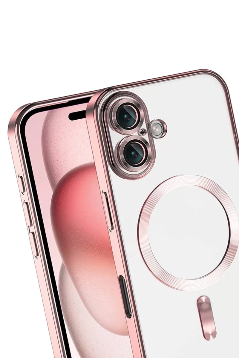 Newface Apple iPhone 17 Kross Magneticsafe Kapak - Rose