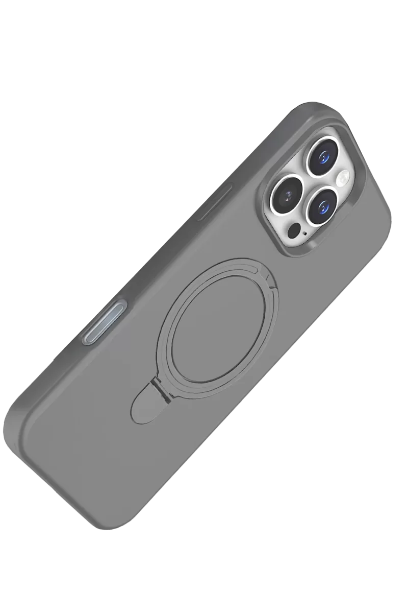 Newface Apple iPhone 16 Pro Max Regal Magsafe Standlı Kapak - Titan Gri