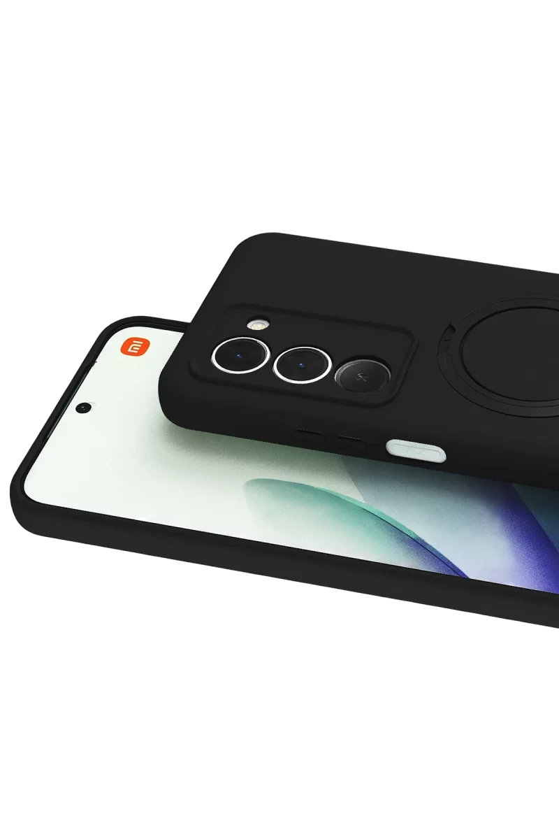 Newface Xiaomi Redmi 15 4G Regal Magsafe Standlı Kapak - Siyah