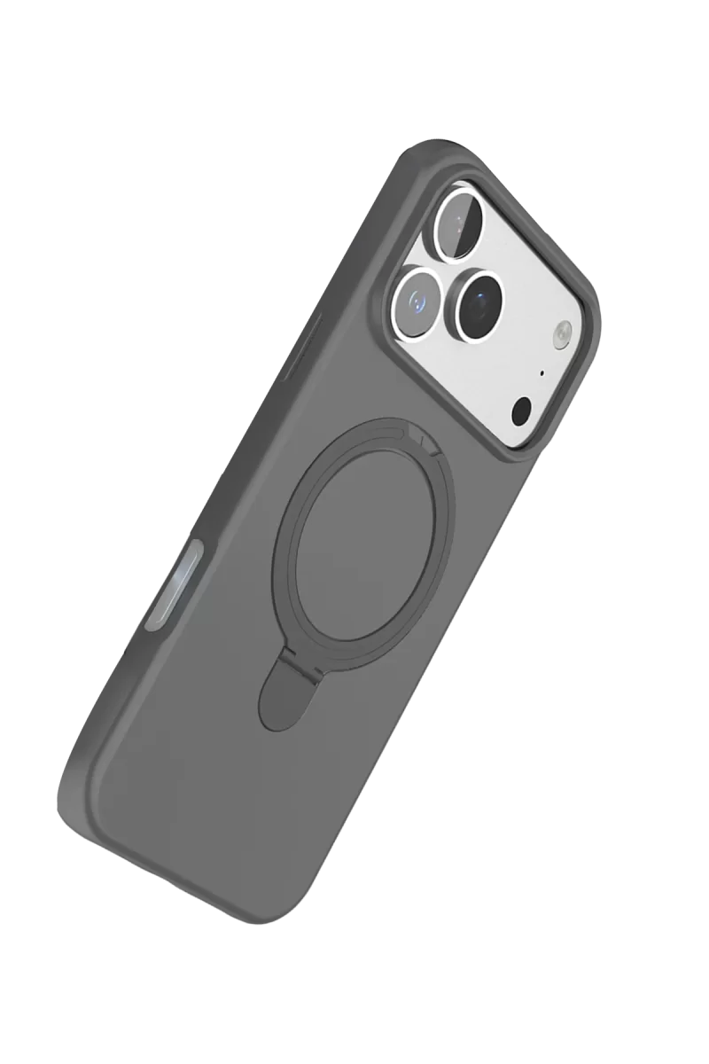 Newface Apple iPhone 17 Pro Max Regal Magsafe Standlı Kapak - Titan Gri