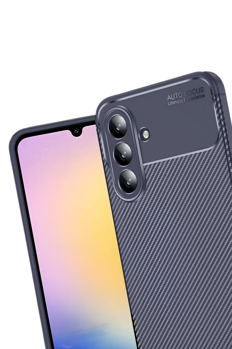 Newface Samsung Galaxy S25 FE Auto Focus Karbon Kapak - Lacivert