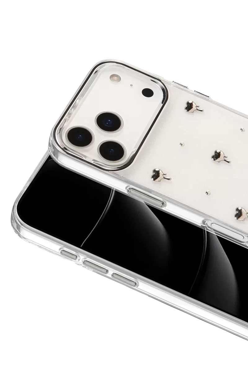 Newface Apple iPhone 17 Pro Max Fiyonk Desenli Kapak - Desen 1